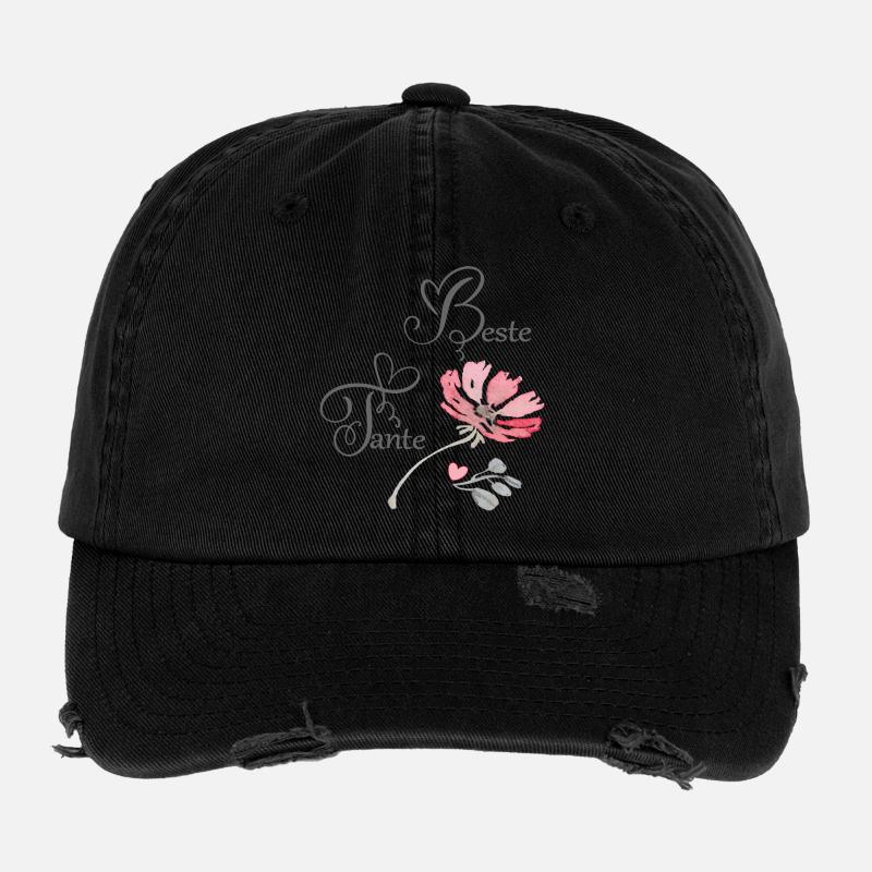 Beste Tante  Flexfit Vintage Destroyed Cap