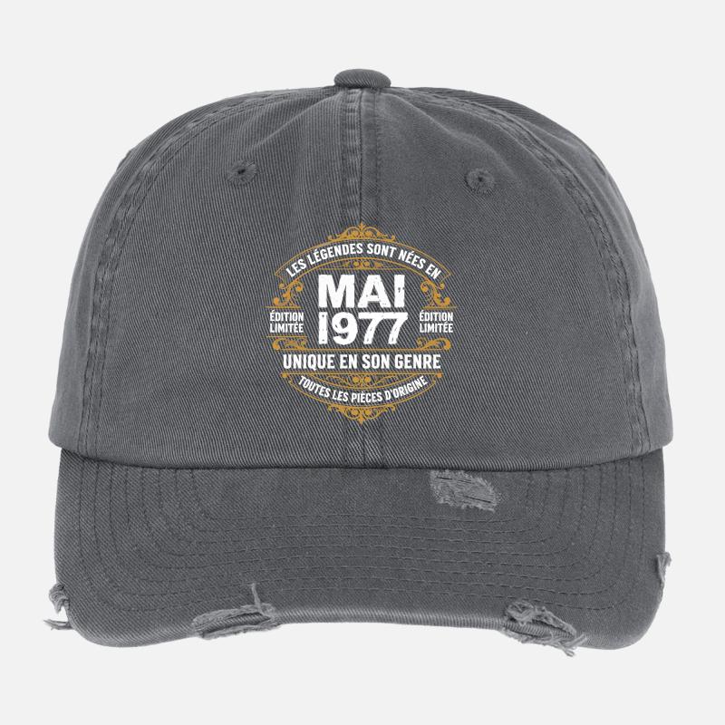 May 1977  Casquette vintage effet usé Flexfit