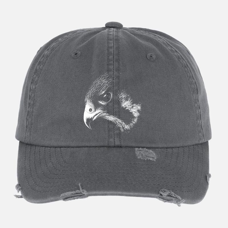 faucon pèlerin Casquette vintage effet usé Flexfit