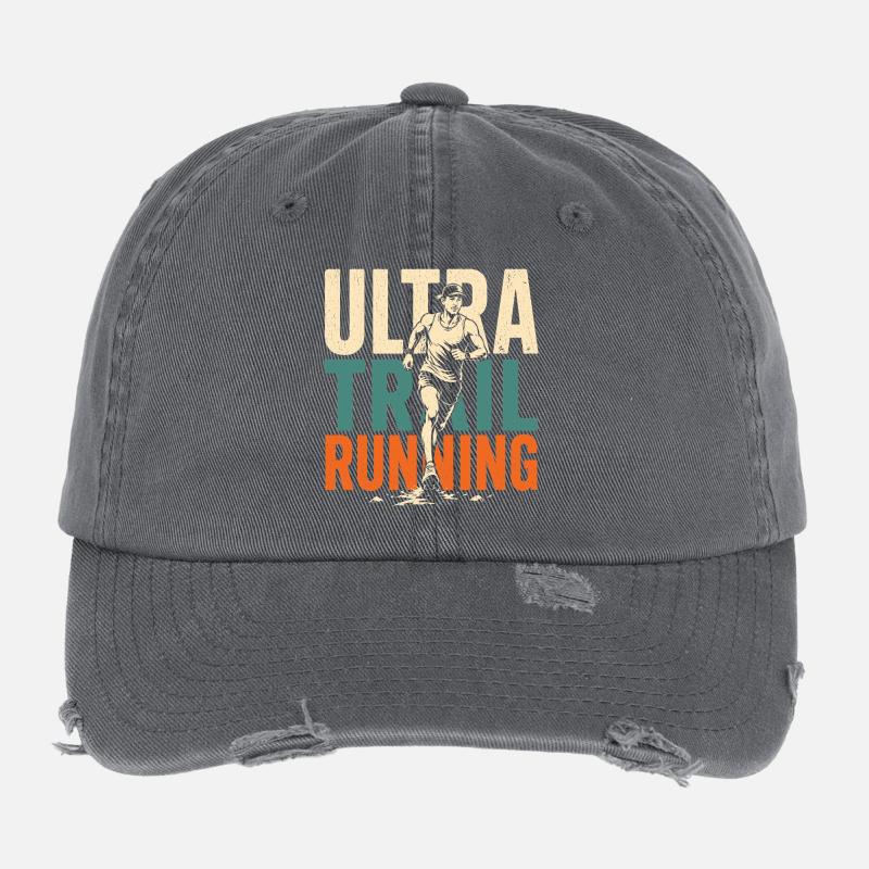 Ultra Trail Running Casquette vintage effet usé Flexfit
