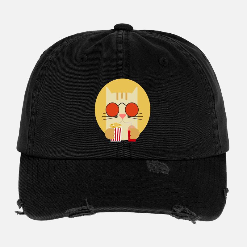 Popcorn Grignots Kino Canapé Fast Food Chips Casquette vintage effet usé Flexfit