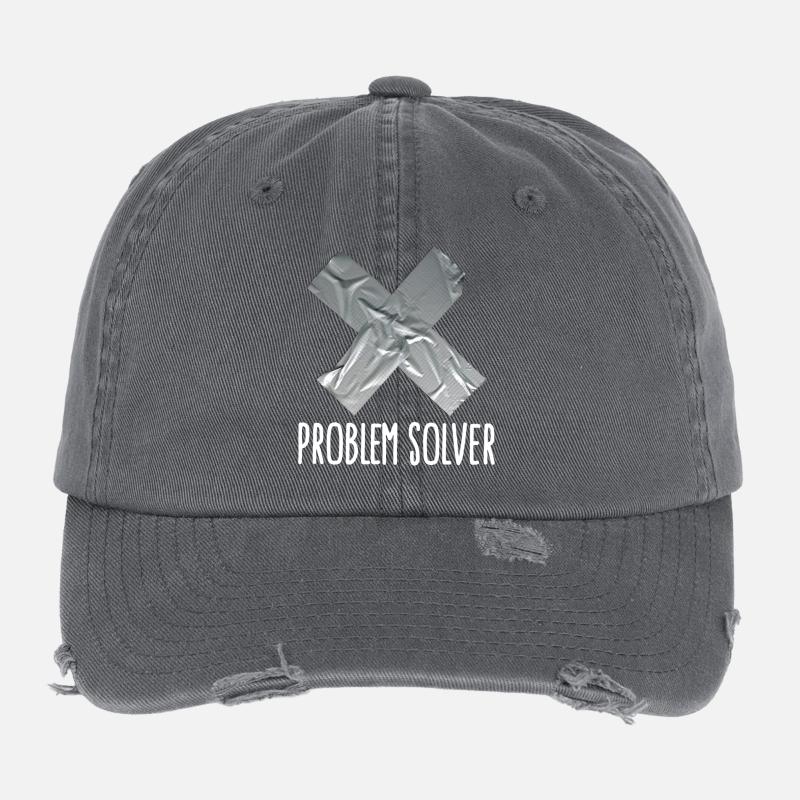Problem solver marrant Ruban adhésif mari père Casquette vintage effet usé Flexfit