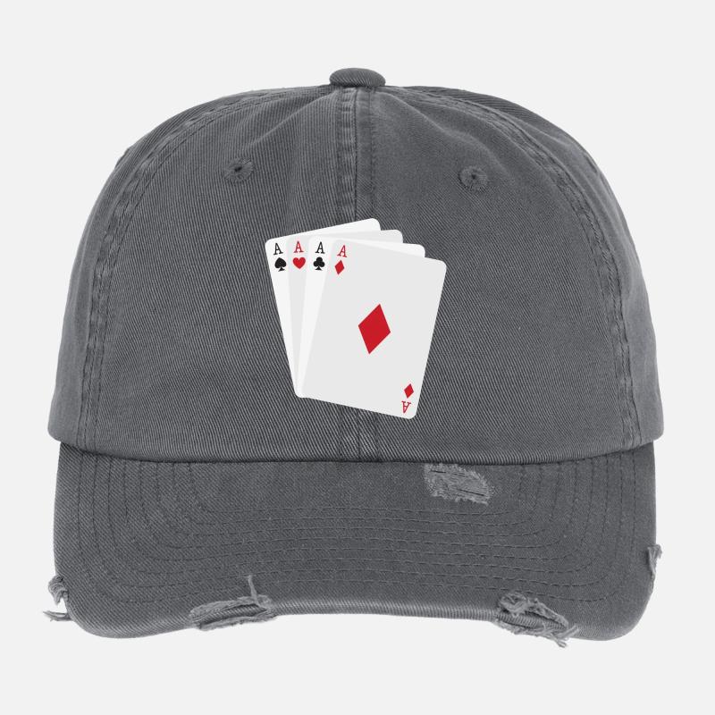 Quatre As Minimalistes Flexfit Vintage Destroyed Cap