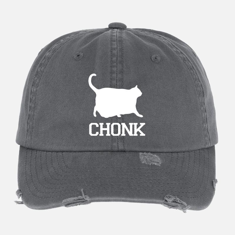 Katzen-Chonk Flexfit Vintage Destroyed Cap