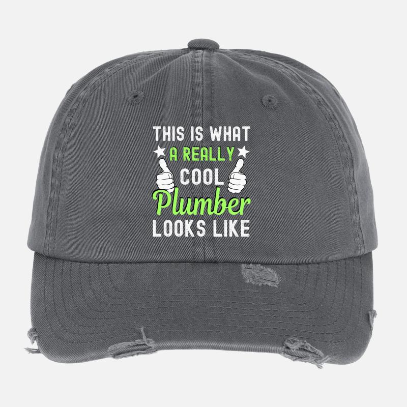 Plumber Flexfit Vintage Destroyed Cap