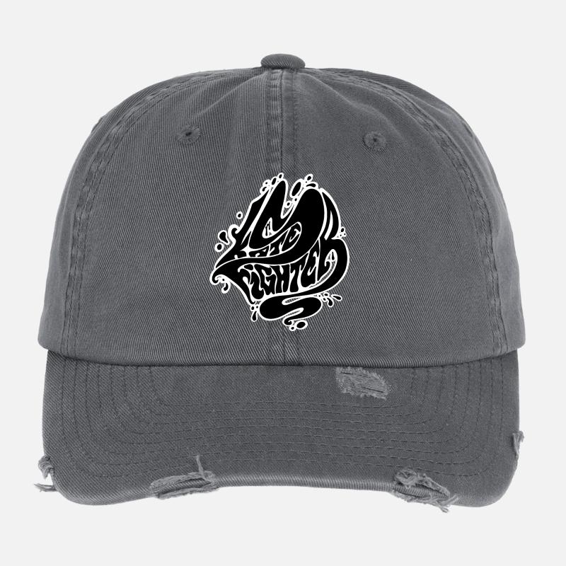 Skate Fighter Casquette vintage effet usé Flexfit