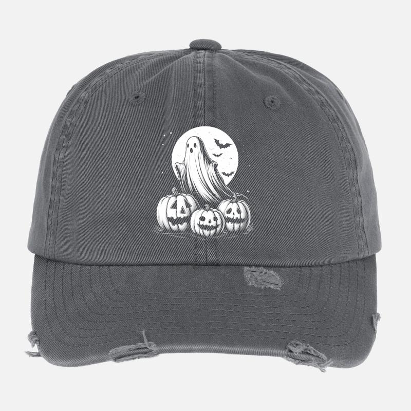 Halloween-Geist Flexfit Vintage Destroyed Cap