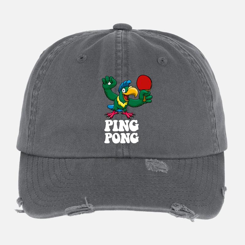 Ping Pong Champion Design Tennis de table et Casquette vintage effet usé Flexfit