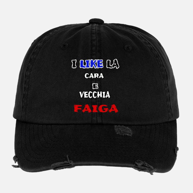 schönes Hemd CARA E VECCHIA FAIGA jerry calà Flexfit Vintage Destroyed Cap