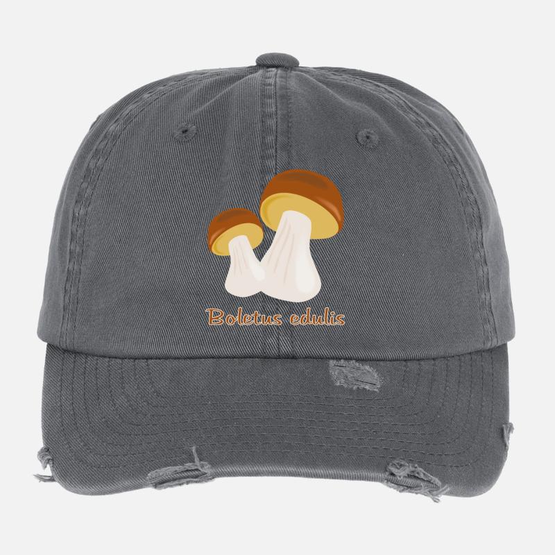 Autumn Mushrooms Flexfit Vintage Destroyed Cap