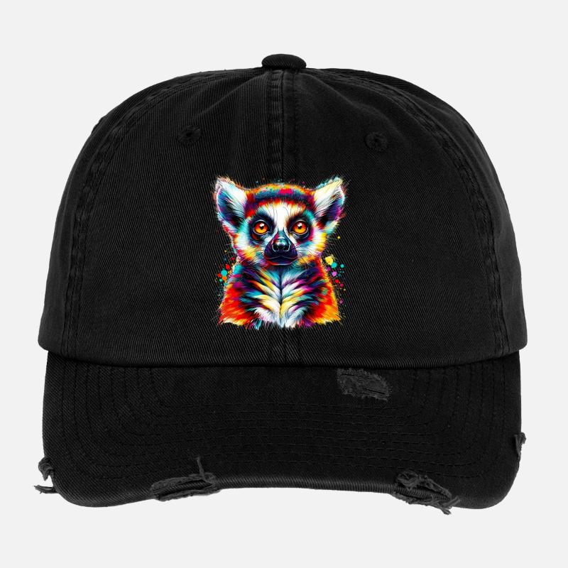 Lémurien Casquette vintage effet usé Flexfit