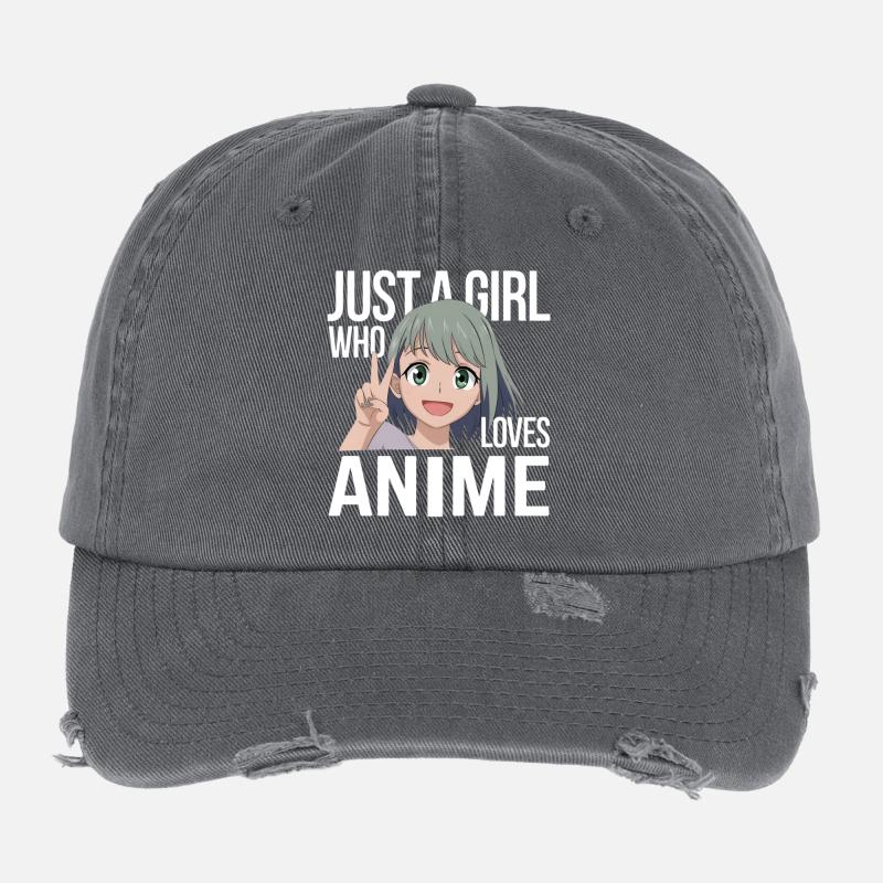 Citation de fan d’anime Casquette vintage effet usé Flexfit