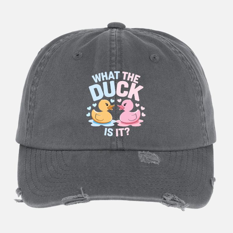 What the Duck Is It Ducks Flexfit Vintage Destroyed Cap