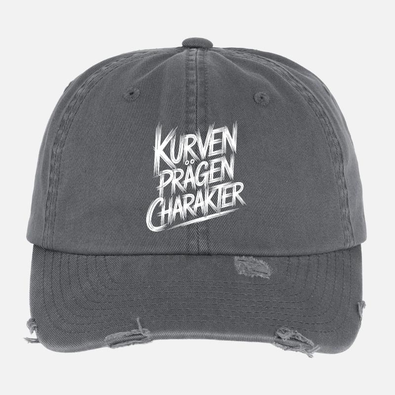 Courbes forme caractère Casquette vintage effet usé Flexfit