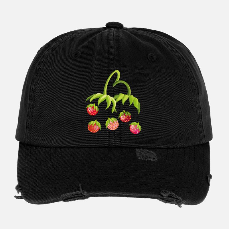 Erdbeerzeit Strawberry Flexfit Vintage Destroyed Cap