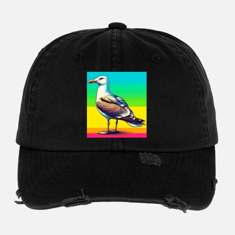 Möwe Flexfit Vintage Destroyed Cap