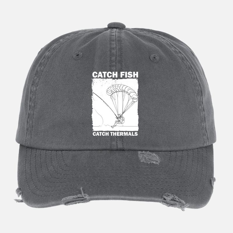 Pêcheur avec parachute Casquette vintage effet usé Flexfit