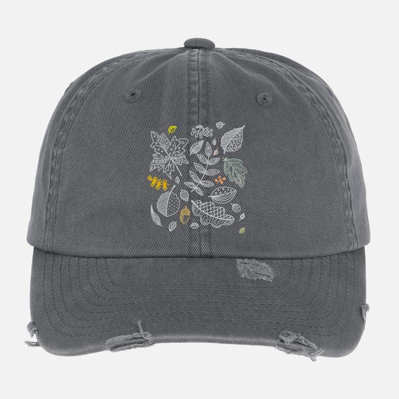 Herbst Blätter Flexfit Vintage Destroyed Cap