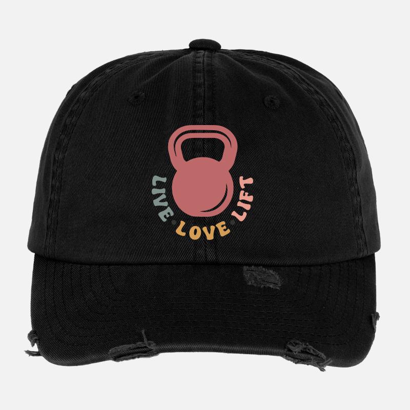 Kettlebell One Love Flexfit Vintage Destroyed Cap