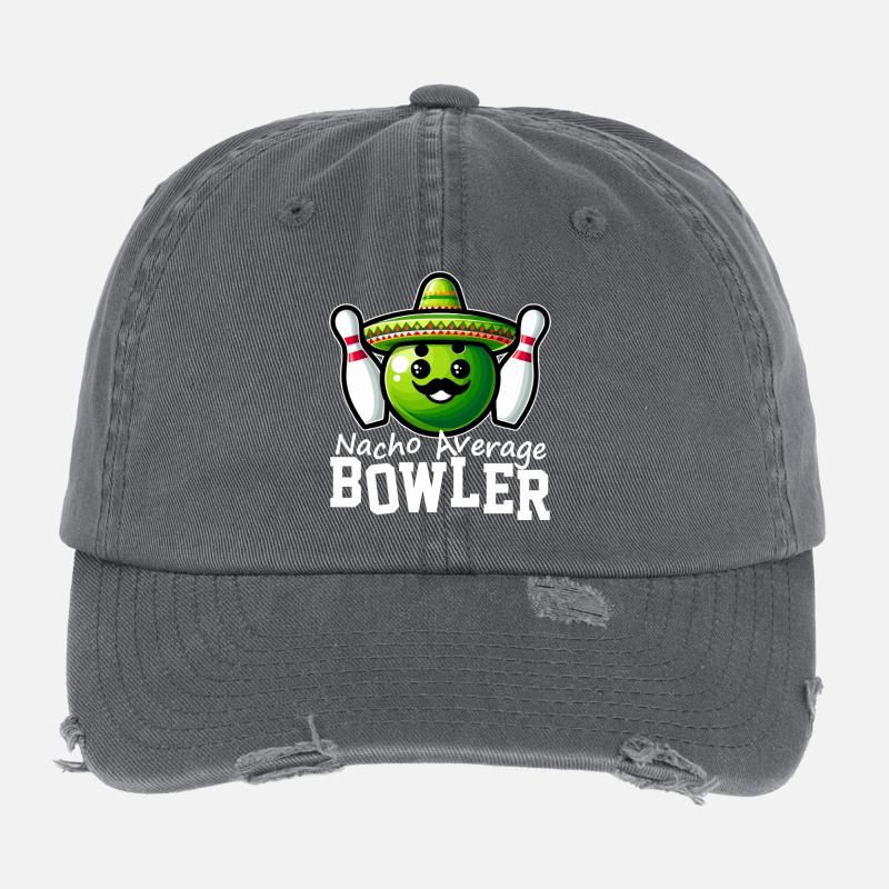 Nacho Average Bowler Flexfit Vintage Destroyed Cap