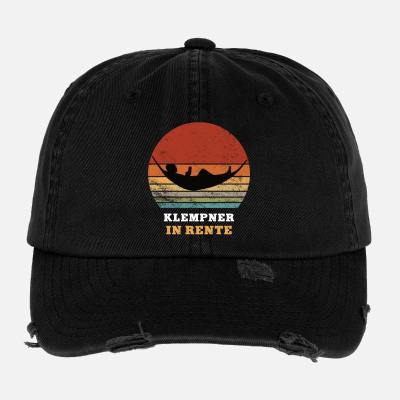 Plumber Pension Retirement Retiree Retiree Flexfit Vintage Destroyed Cap