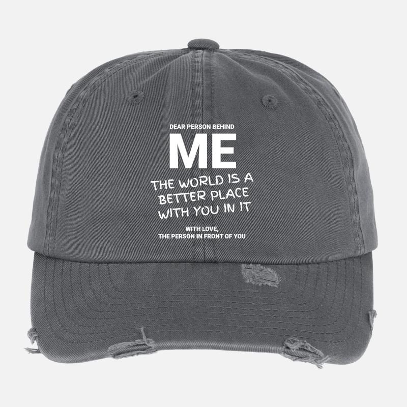 CHÈRE PERSONNE DERRIÈRE MOI Casquette vintage effet usé Flexfit