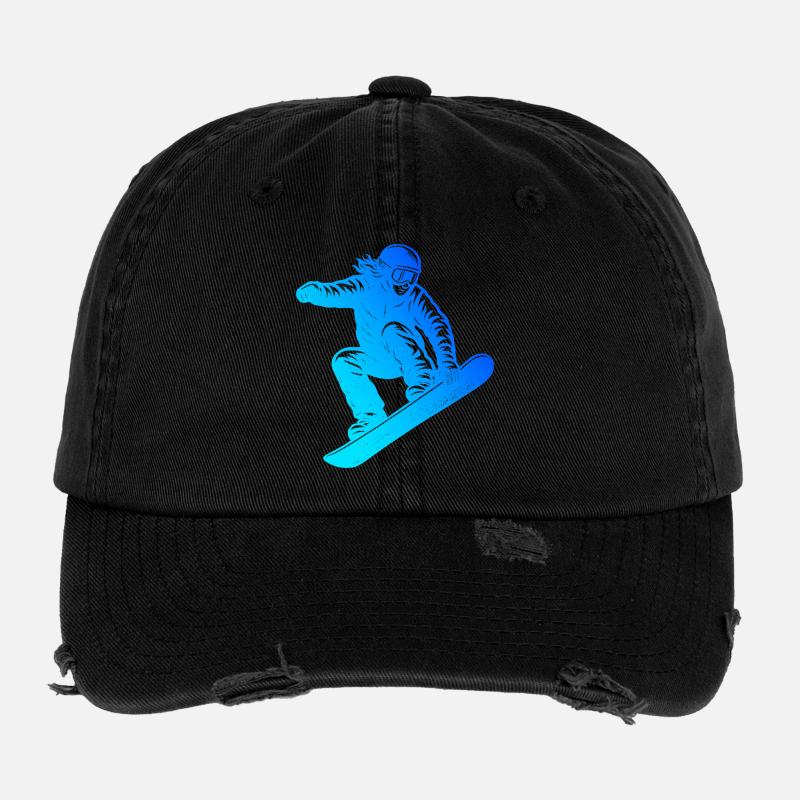 Kurz und klar Snowboard Flexfit Vintage Destroyed Cap