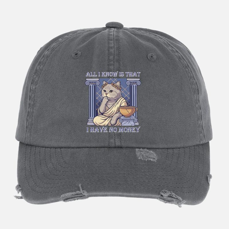 pas d’argent Casquette vintage effet usé Flexfit