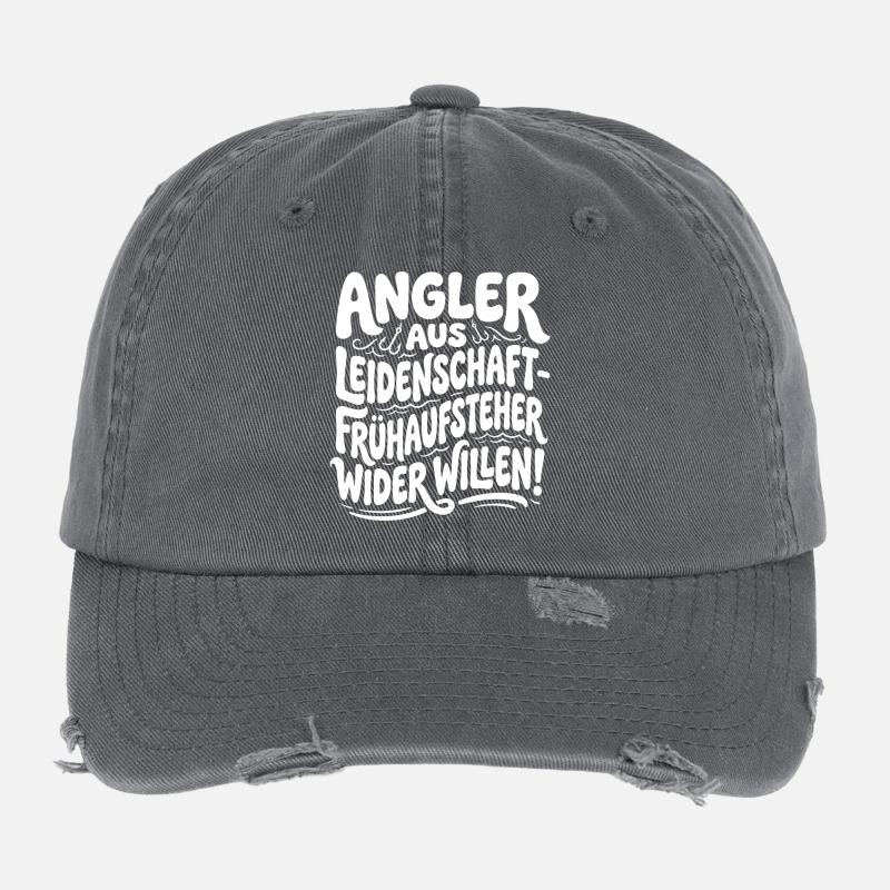 Passionate anglers – early risers Flexfit Vintage Destroyed Cap