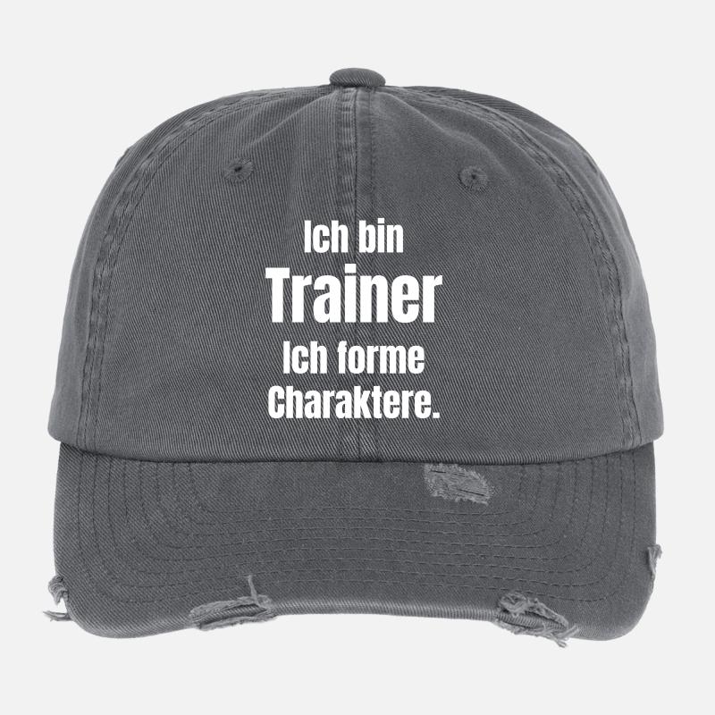 Ich bin Trainer – Charakterformung Flexfit Vintage Destroyed Cap