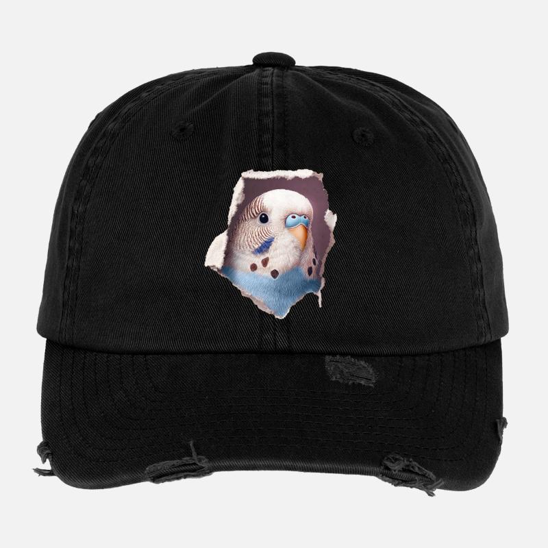 Wellensittich Flexfit Vintage Destroyed Cap
