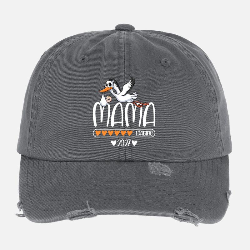 Mama 2027 loading Flexfit Vintage Destroyed Cap