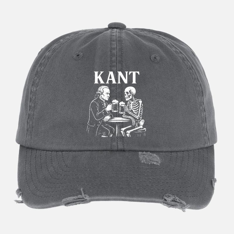 Kant Pub Toast with Skeleton Flexfit Vintage Destroyed Cap