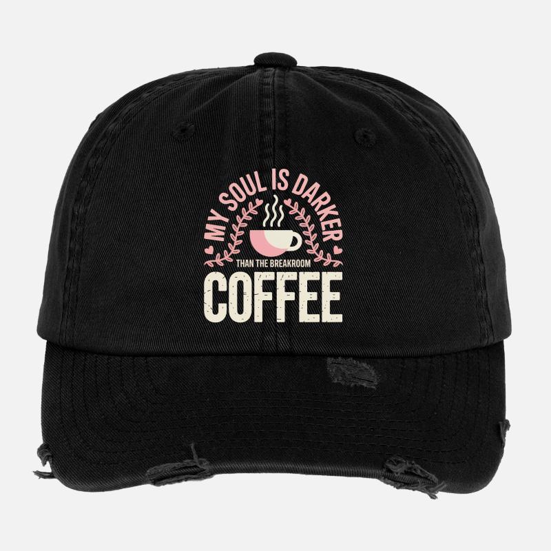 Dark Roast Soul Kaffee Flexfit Vintage Destroyed Cap