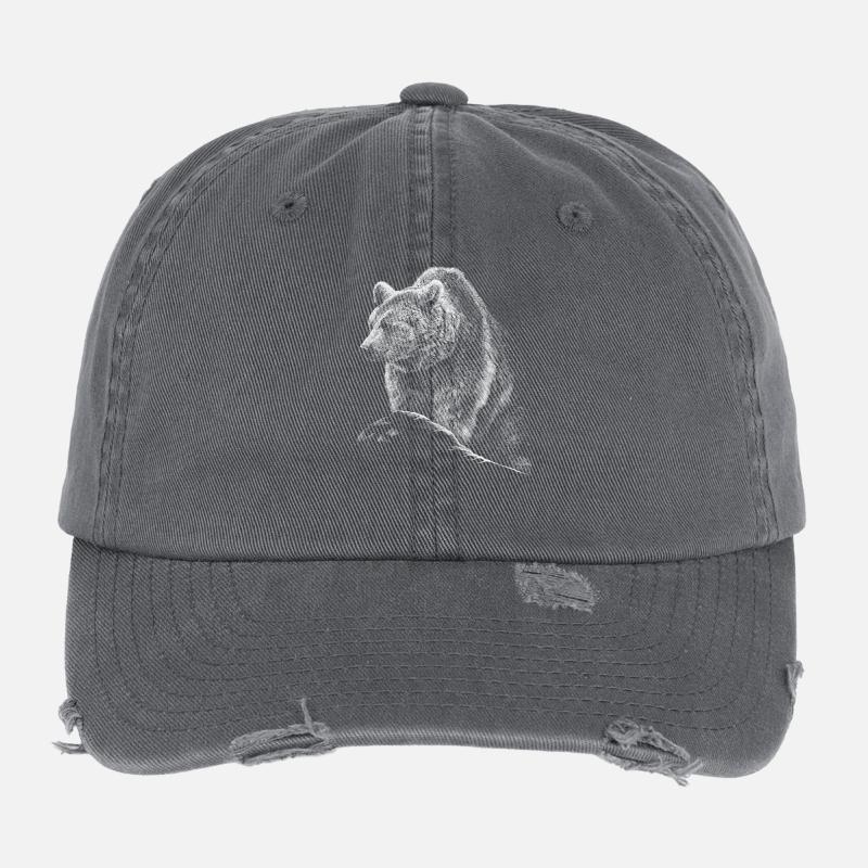 Bear Flexfit Vintage Destroyed Cap