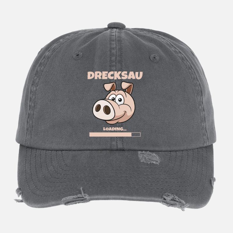 Drecksau Flexfit Vintage Destroyed Cap
