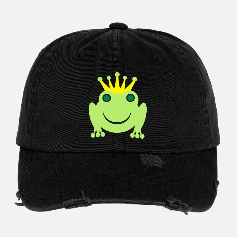 Frog King Flexfit Vintage Destroyed Cap