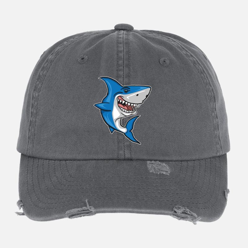 Requin - Poisson Casquette vintage effet usé Flexfit