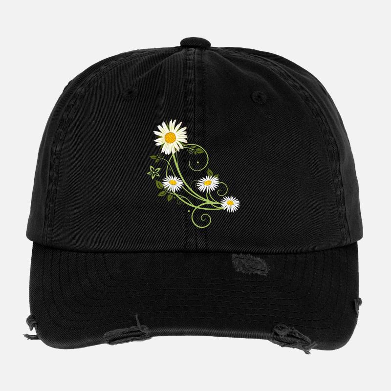 Ranke avec Marguerite et Marguerite Casquette vintage effet usé Flexfit