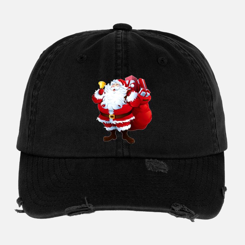 Weihnachtsgeschenk - Flexfit Vintage Destroyed Cap - Schwarz