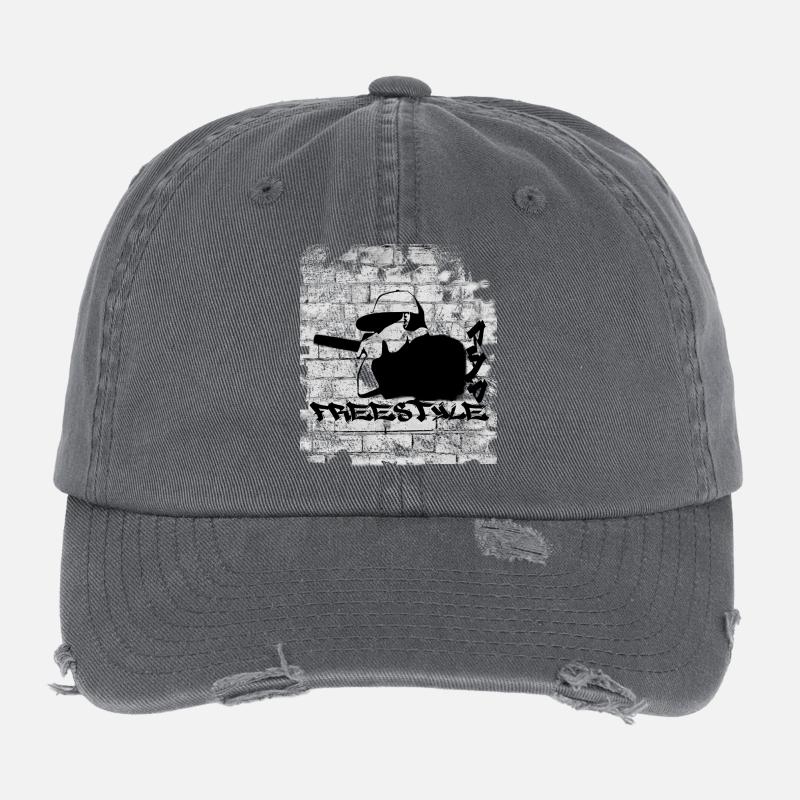 FREESTYLE RAP Casquette vintage effet usé Flexfit