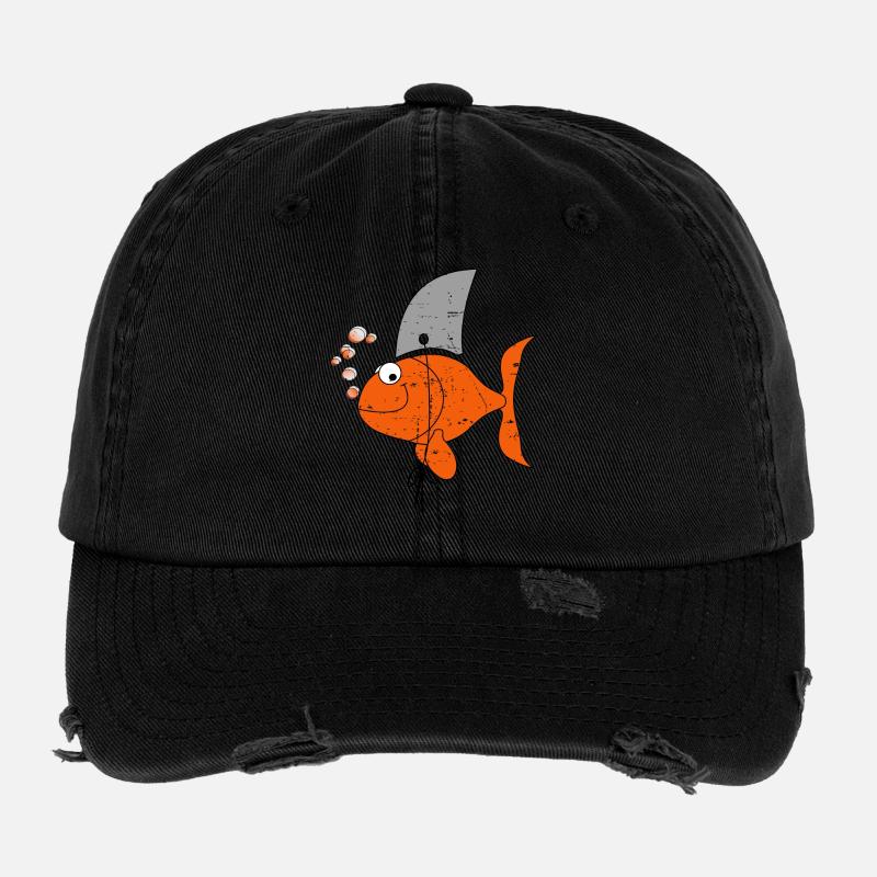 Drôle de poisson Casquette vintage effet usé Flexfit