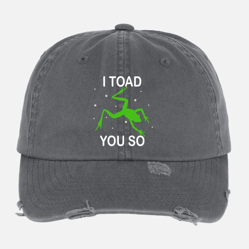 Je déteste dire que je te crapauds tellement Casquette vintage effet usé Flexfit