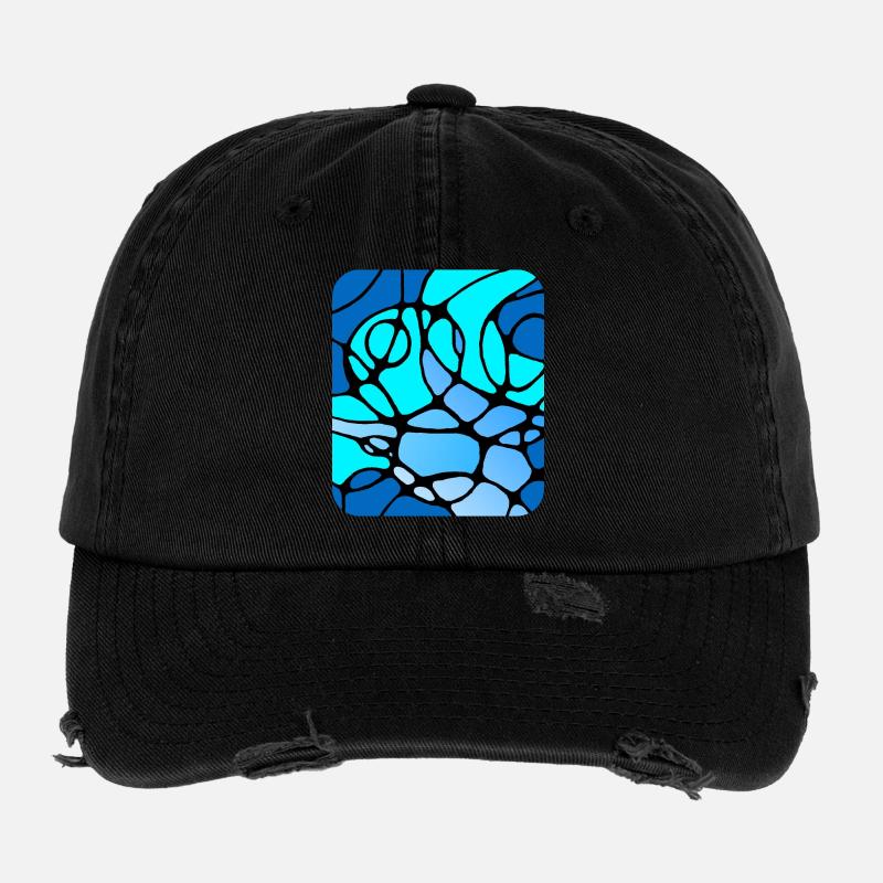 Conception abstraite moderne neurographique Casquette vintage effet usé Flexfit
