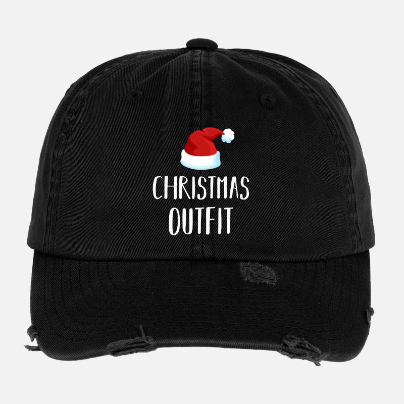 Christmas funny - Flexfit Vintage Destroyed Cap - black