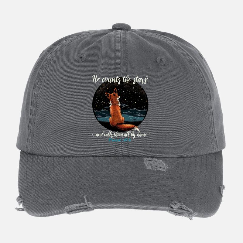 Verset de la Bible Chrétien Religieux Casquette vintage effet usé Flexfit