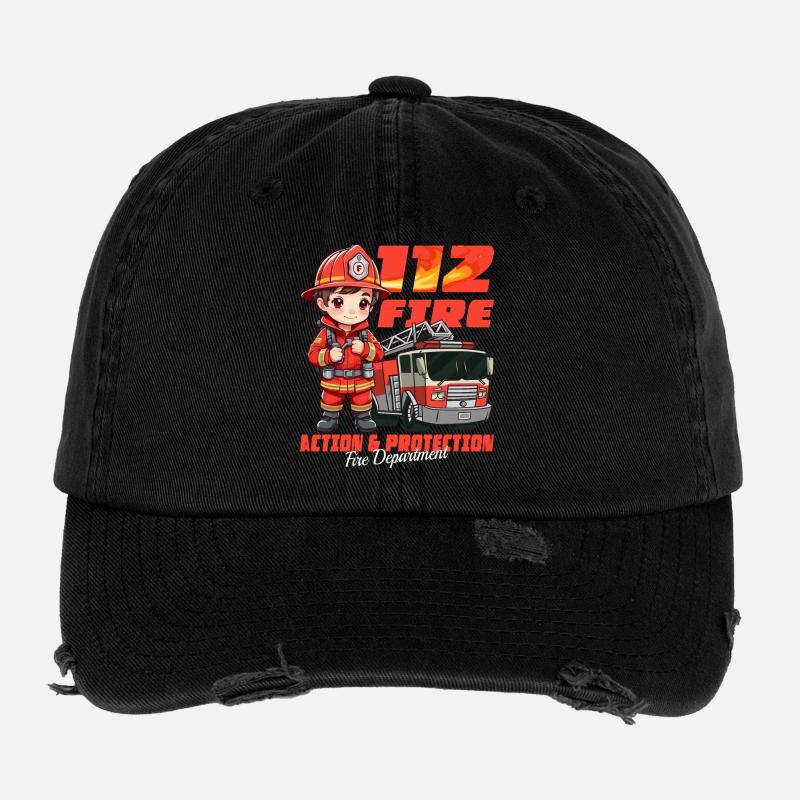 Kleine Feuerwehrmann Flexfit Vintage Destroyed Cap