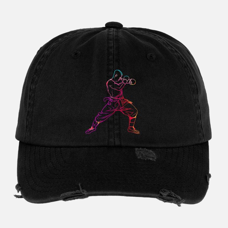 Oldschool Kickboxer Flexfit Vintage Destroyed Cap