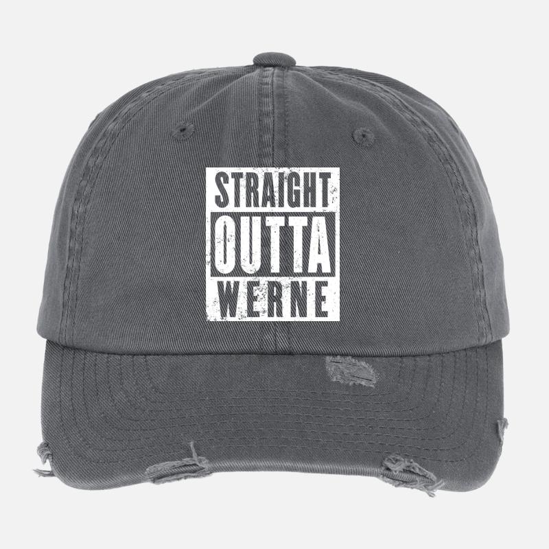Werne, Ruhrgebiet, Ruhrpott, Bochum Werne Flexfit Vintage Destroyed Cap