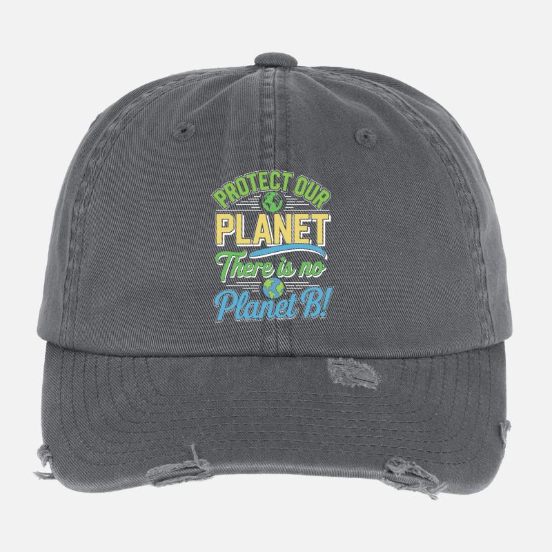 Earth Day - There is No Planet B! Flexfit Vintage Destroyed Cap